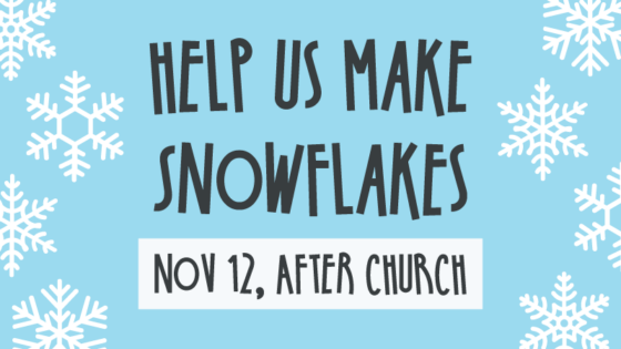 Help Make Snowflakes